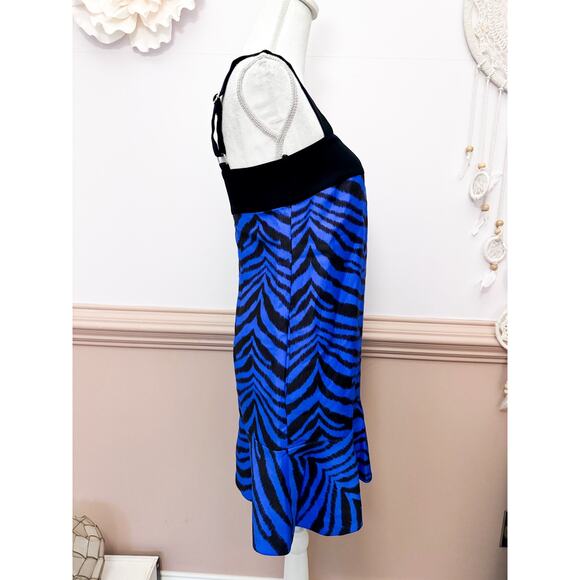 Emanuel Ungaro Paris Zebra Print Mini Dress Size 4 - Picture 3 of 7